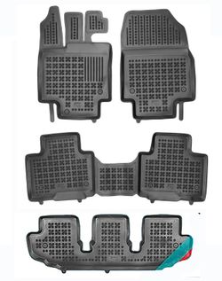Alfombrilla caucho 3D Toyota HIGHLANDER IV (XU70) todos incluido Hybrid,7 plz 2019 >