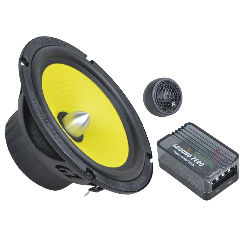 Sistema de Audio Kickbass Altavoz de Coche Carbono 165W 16,5cm Woofer 165mm  2Stk