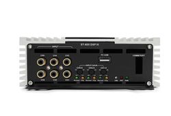 Amplificador de 4 canales con (DSP) de alta gama Potencia a 4Ω: 4 x 25 vatios