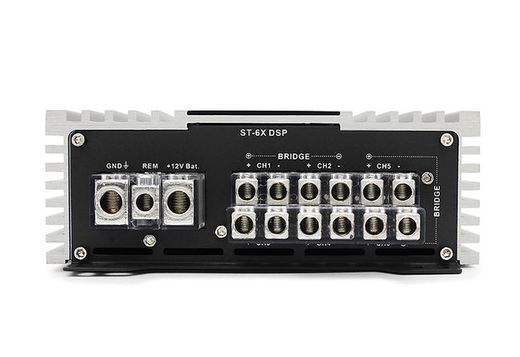 Amplificador de 6 canales con (DSP) de alta gama Potencia 4Ω: 6 x 100 watts