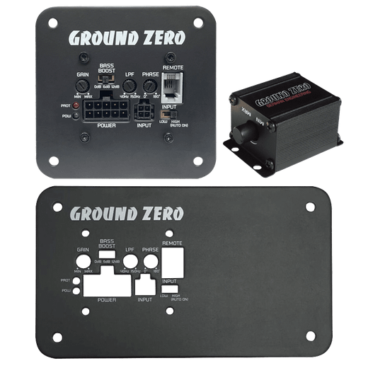 Amplificador Compacto GROUND ZERO GZ SUB-AMP 300 | Clase D | 330 W RMS | Para Cajas de Subwoofer