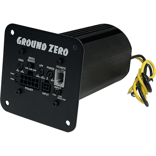 Amplificador Compacto GROUND ZERO GZ SUB-AMP 300 | Clase D | 330 W RMS | Para Cajas de Subwoofer