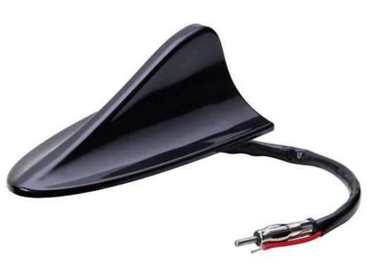 Antena 'Shark Fin II' para radio FM/AM conector din