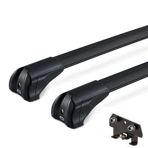 Barras Airo Fuse negra S-Max 06>15 con puntos anclaje
