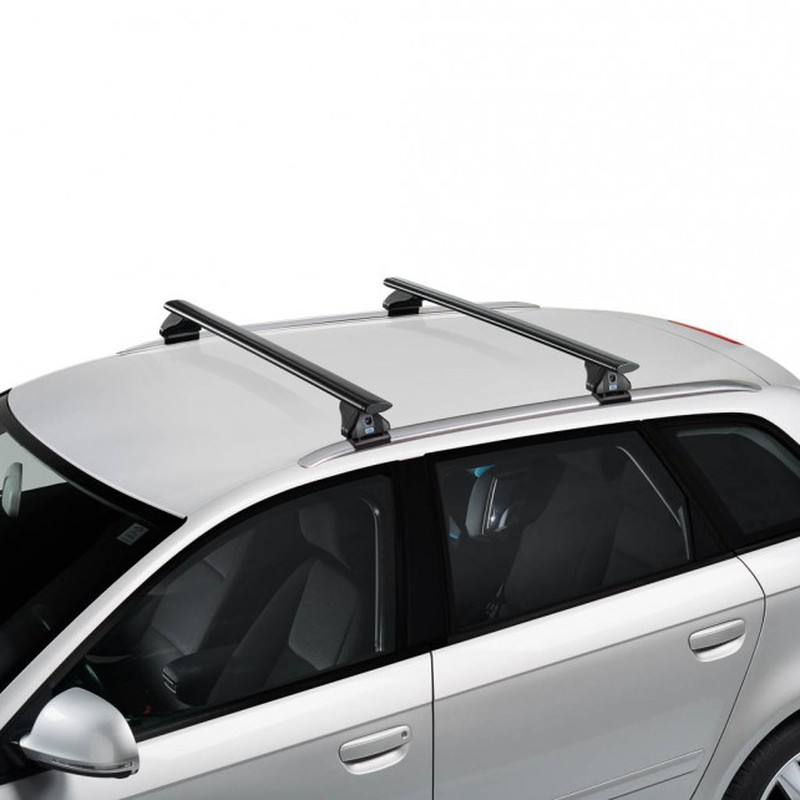 Portaequipajes (baca) de techo para Ford Fiesta Active Hatchback  (2018-2022) - baca para coche - barras para techo de coche - Amos - Boss -  Dynamic - railing integrado barras de aluminio Futura&Dynamic
