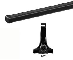 Barras en Acero Thule  VW.T4 91>03 con vierteaguas techo alto