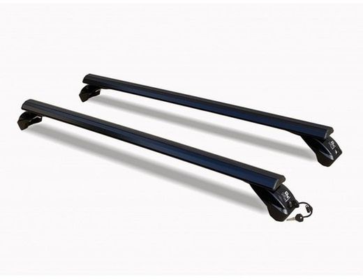 Barras Prealpina en aluminio negro LP66 para VW.Multivan T7 22>