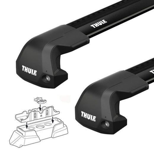 Barras Thule WingBar Edge negras para BMW IX 2022>