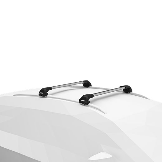 Barras Thule WingBar Edge plateadas para Audi Q5 Sportback III/GU (2025>) con railing