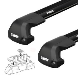 Barras Thule WingBar Edge negras para Cayenne 02>09 y touareg 02>09 con perfil T