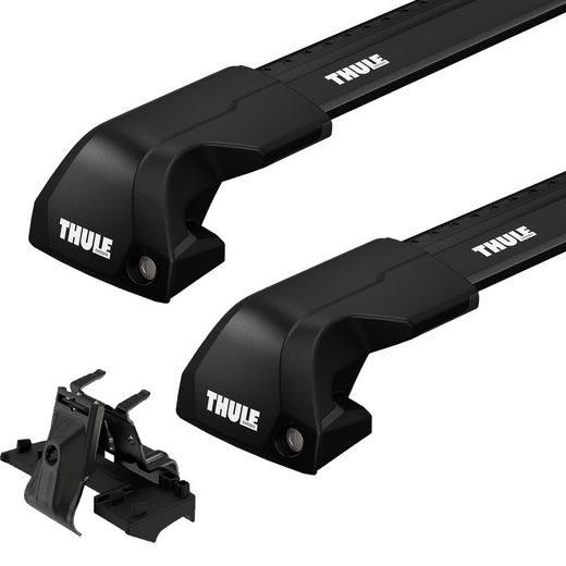 Barras WingBar Edge negras para Range Rover Sport 14> Con Railing