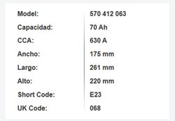 Batería Varta Blue Dynamic 70 Ah – 630A (E23)