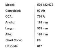 Batería Varta Black Dynamic 90 Ah – 720A (F6)