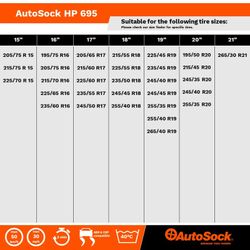 Cadenas de nieve AutoSock 695