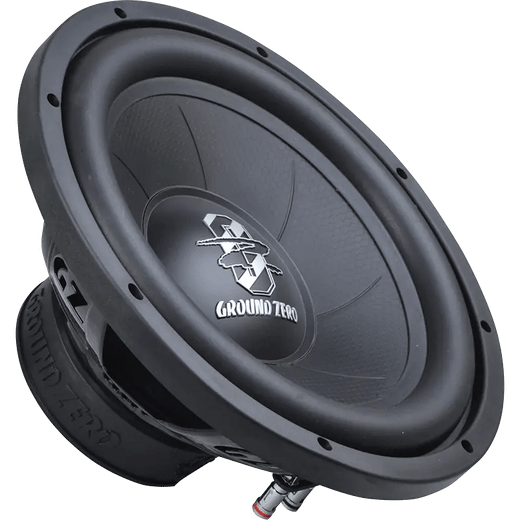 Caja con Subwoofer GROUND ZERO GZIB 30BR | 30 cm / 12 Pulgadas | Vented (Bass-Reflex) | 350 W RMS