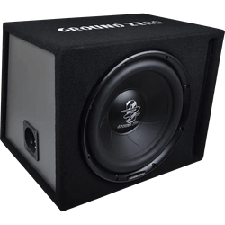 Caja con Subwoofer GROUND ZERO GZIB 30BR | 30 cm / 12 Pulgadas | Vented (Bass-Reflex) | 350 W RMS