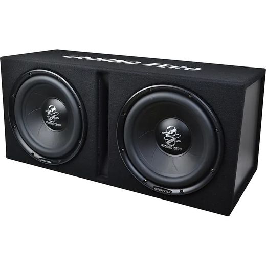 Caja doble con subwoofer ventiladas de 30 cm/12″ 700 Watts RMS