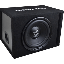 Caja con Subwoofer GROUND ZERO GZIB 25BR | 25 cm / 10 Pulgadas | Vented (Bass-Reflex) | 250 W RMS