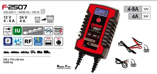 Cargador baterias inteligente Ferve F2507