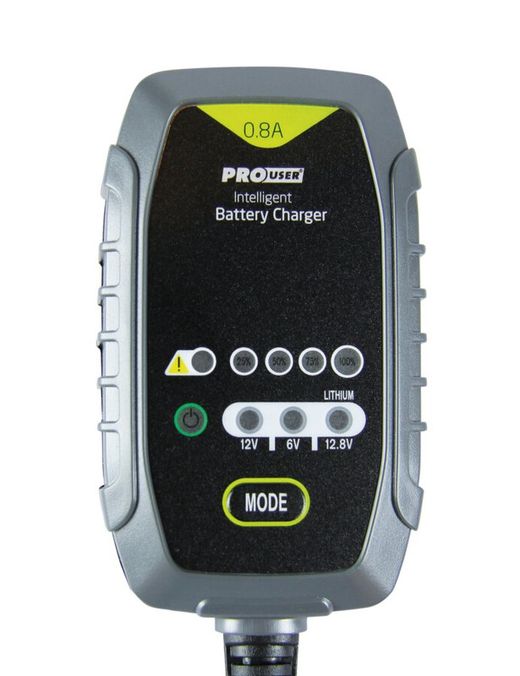 Cargador de batería inteligente IBC800 0,8A.