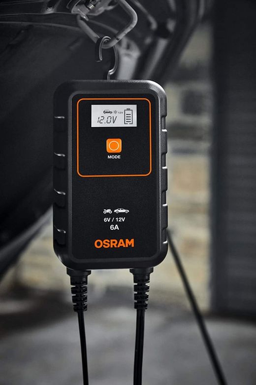 Cargador inteligente de baterías OSRAM 6 Amp 6-12V OEBCS906