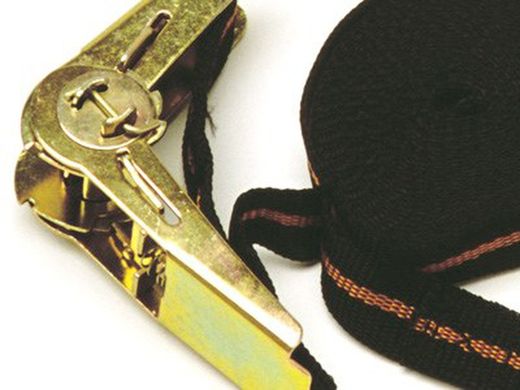 Cinta de seguridad con trinquete y ganchos