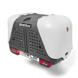 Cofre de bola TOWBOX V2 classic Gris (abierto)