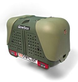 Cofre de bola TOWBOX V2 Verde abierto