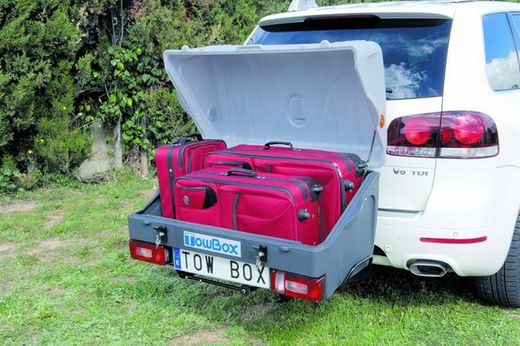 Cofre para bola TOWBOX Classic V1 Negro (abierto)