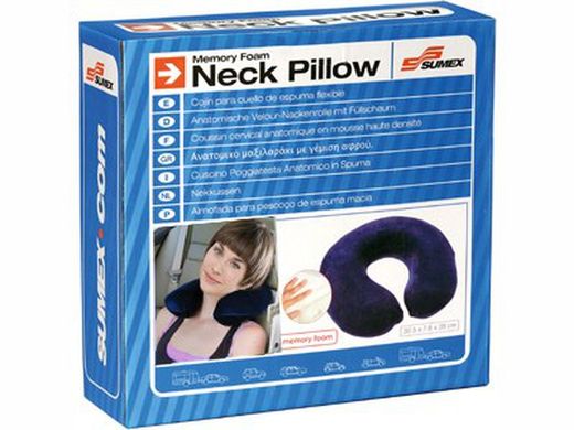 Cojin de cuello con espuma flexible