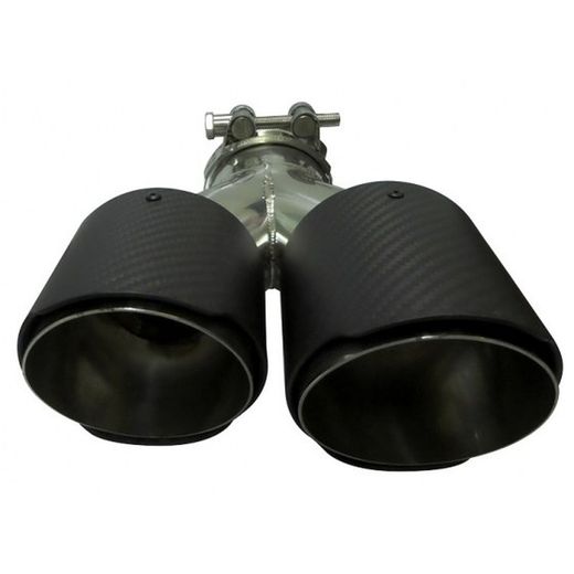 Cola escape doble en Carbono BTR03 lado Izquierdo