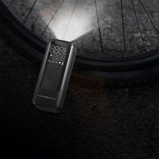 Compresor Aire 150PSI/2000mAh c/2 Bat Litio Recargable