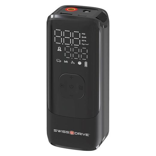 Compresor Aire 150PSI/2000mAh c/2 Bat Litio Recargable