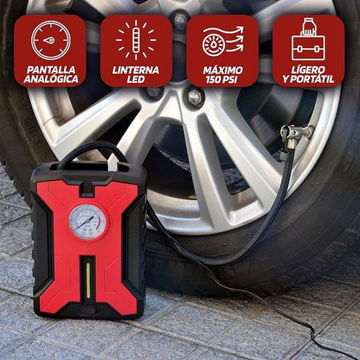 Compresor de aire para ruedas Coche Moto