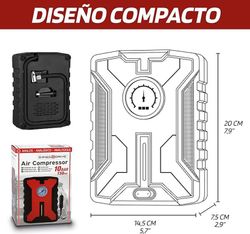 Compresor de aire para ruedas Coche Moto