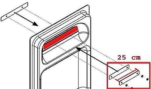 Escalera Fija EF-120 120 cm Cruz 941-060