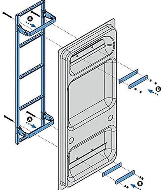 Escalera Fija para furgoneta EF-180 cm Cruz 941-064