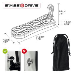 Escalón para puerta automovil con funcion martillo de emergencia