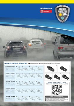 Escobilla Limpiaparabrisas Modelo "Aquan Ultra Flex"