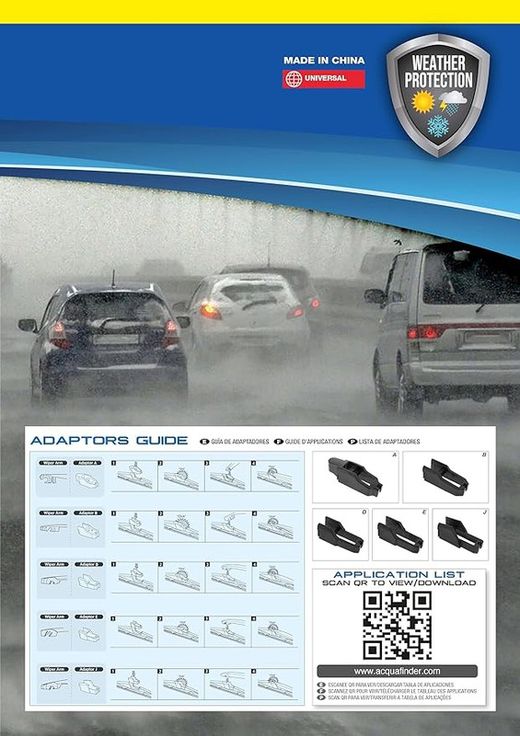 Escobilla Limpiaparabrisas Modelo "Aquan Ultra Flex"