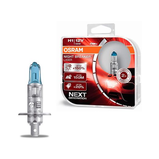 Estuche OSRAM NIGHT BREAKER LASER 150% + luz