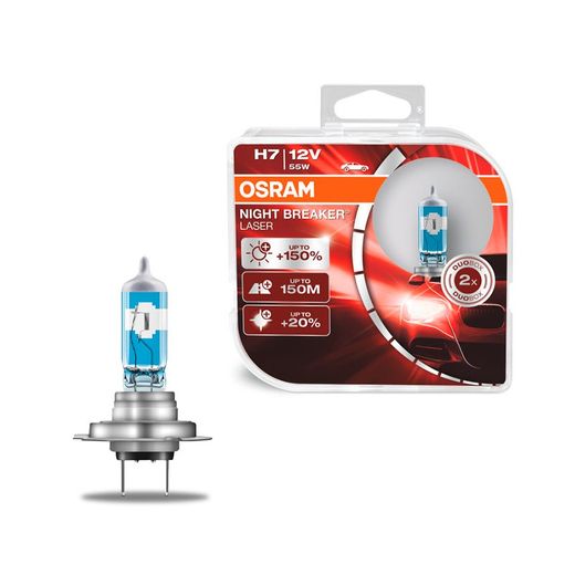 Estuche OSRAM NIGHT BREAKER LASER 150% + luz