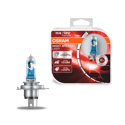 Estuche OSRAM NIGHT BREAKER LASER 150% + luz