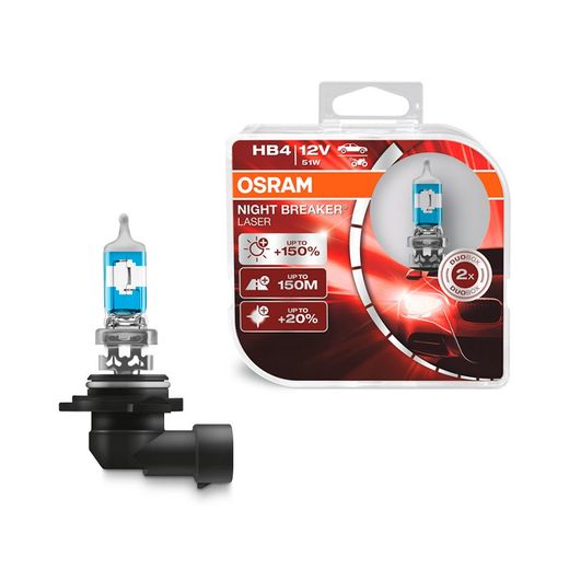 Estuche OSRAM NIGHT BREAKER LASER 150% + luz