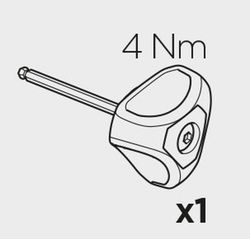 Evo Raised Rail- Torque key 4N