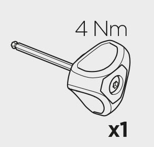 Evo Raised Rail- Torque key 4N