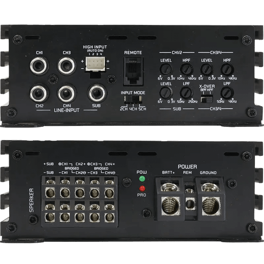 GZHA MINI FIVE | Amplificador Compacto Clase D de 5 Canales | 1200W Máx. | Full Range