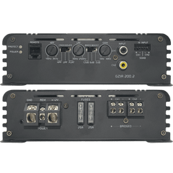 GZIA 200.2 | Amplificador de 2 Canales Clase A/B | 550W Máx. | Alta Potencia