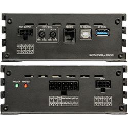 GZCS DSPA-4.60ISO Amplificador de 4 canales con DSP de 8 canales y arnés ISO
