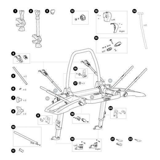 Hatchback Kit tope p.bicis 993